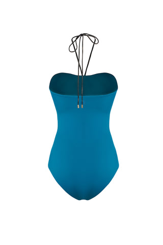 Amazon Bandeau One-Piece Petrol Blue